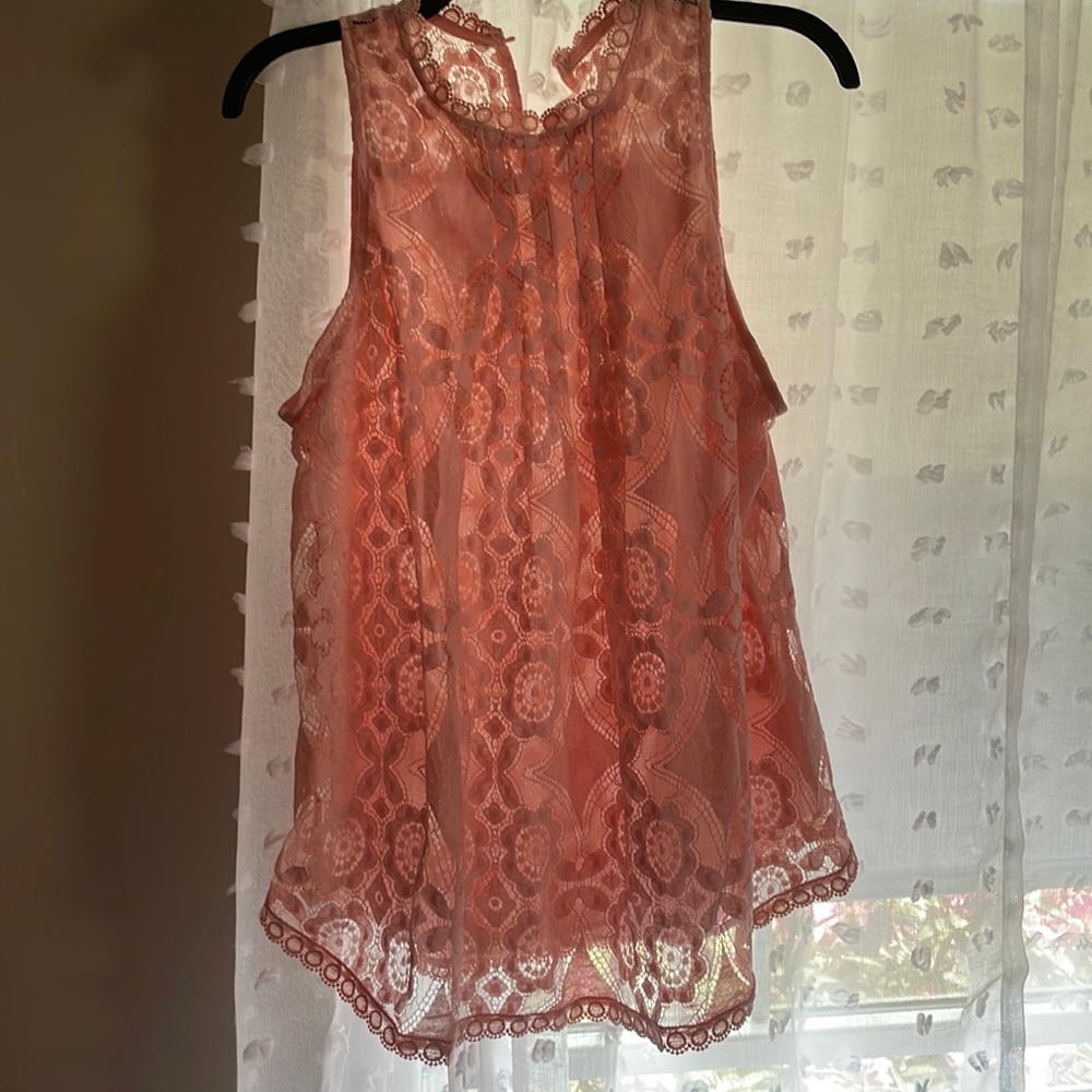 Pretty pink lace top